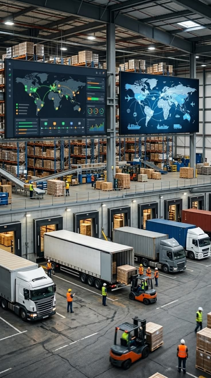 Angela Trucking Modern Dispatch Center & Warehouse Terminal